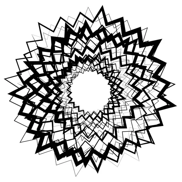 Soyut dairesel geometrik motif. 