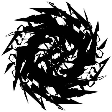 Soyut dairesel geometrik motif. 