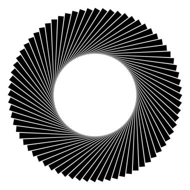 Soyut dairesel geometrik motif. 