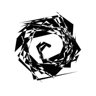 Soyut dairesel geometrik motif. 