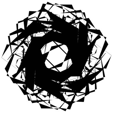 Soyut dairesel geometrik motif. 