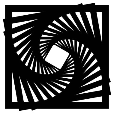 Soyut dairesel geometrik motif. 