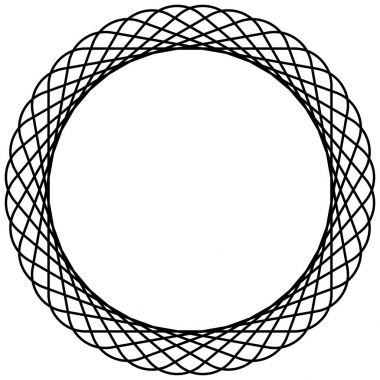 Soyut dairesel geometrik motif. 