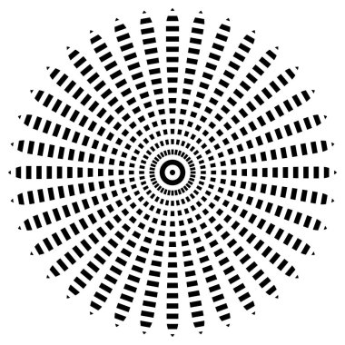 Dairesel geometrik motif. 