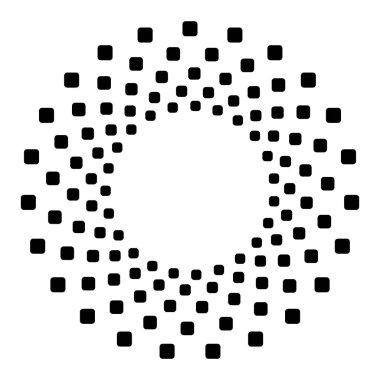 Dairesel geometrik motif. 