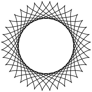 Dairesel geometrik motif. 