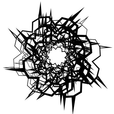 Dairesel geometrik motif. 