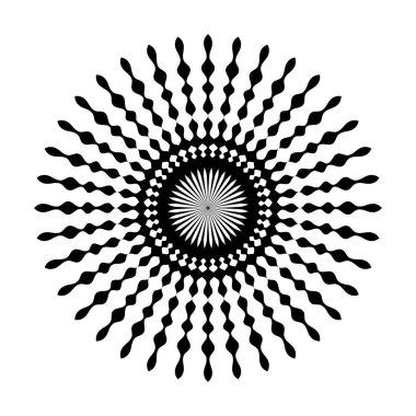 Dairesel geometrik motif. 