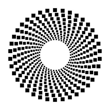 Dairesel geometrik motif. 