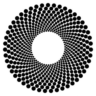 Dairesel geometrik motif. 