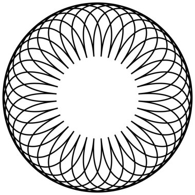 Dairesel geometrik motif. 