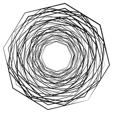 Dairesel geometrik motif. 