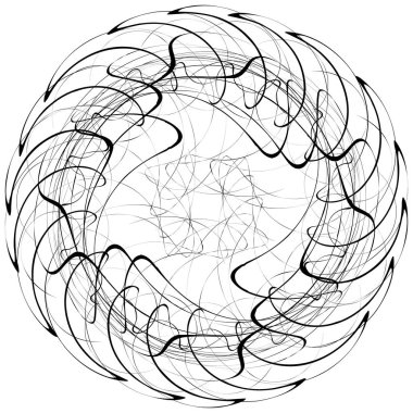 Dairesel geometrik motif. 