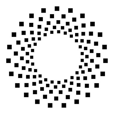 Dairesel geometrik motif. 