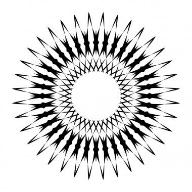 Dairesel geometrik motif. 