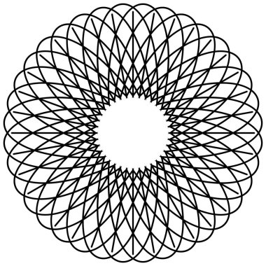 Dairesel geometrik motif. 