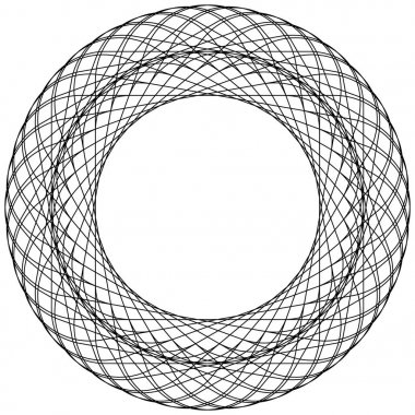 Dairesel geometrik motif. 