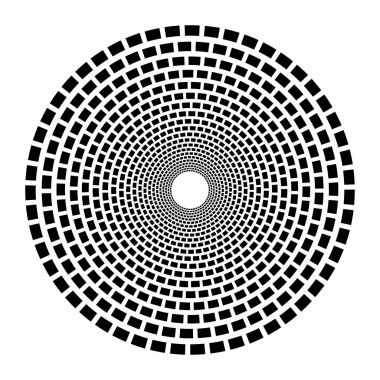 Dairesel geometrik motif. 