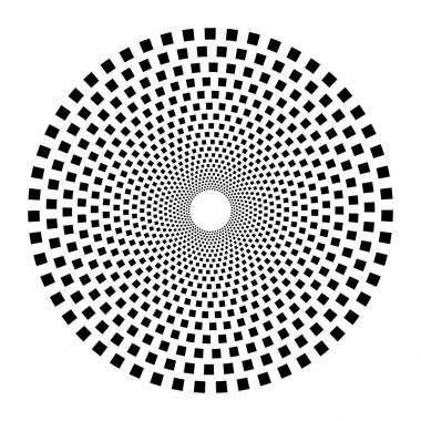 Dairesel geometrik motif. 