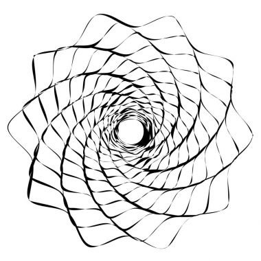 Dairesel geometrik motif. 