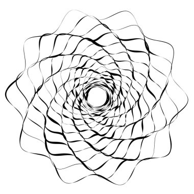 Dairesel geometrik motif. 