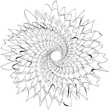 Dairesel geometrik motif. 