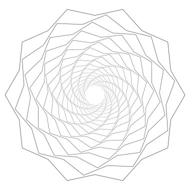 Dairesel geometrik motif. 