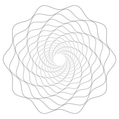 Dairesel geometrik motif. 