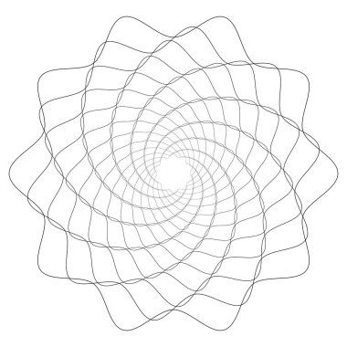 Dairesel geometrik motif. 