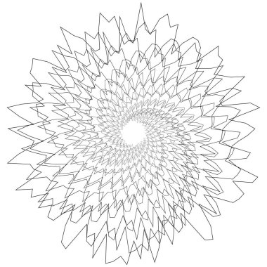 Dairesel geometrik motif. 