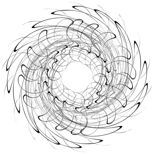 Abstract Circular geometric motif. — Stock Vector