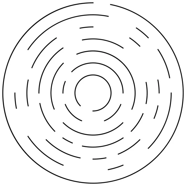 抽象的な円形の幾何学的なモチーフ. — ストックベクタ