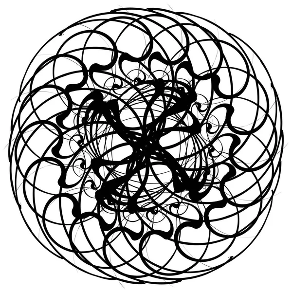 Soyut dairesel geometrik motif. 