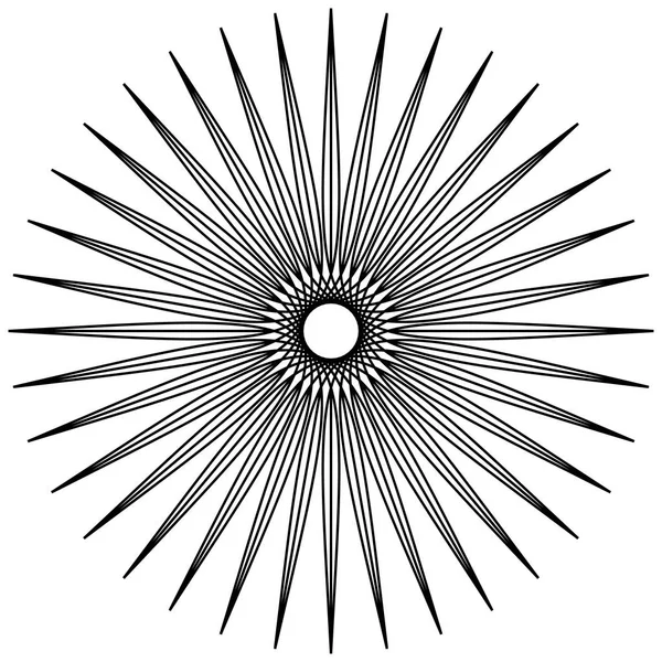Kruhový geometrický motiv. — Stockový vektor