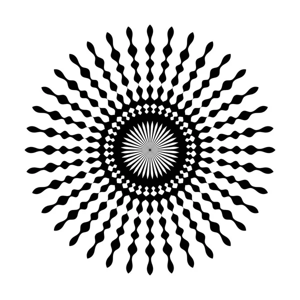 Dairesel geometrik motif. 