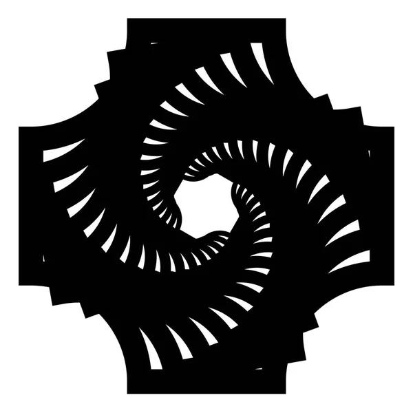 Kreisförmiges geometrisches Motiv. — Stockvektor