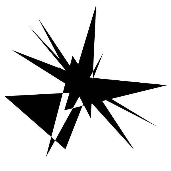 黒の抽象的な形 — ストックベクタ