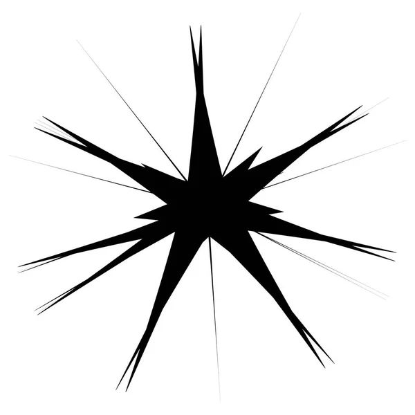 Forma abstracta negra — Vector de stock