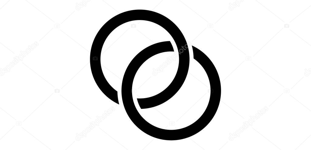 Interlocking circles icon