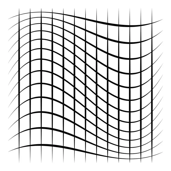 Grille Maille Treillis Avec Distorsion Effet Distorsion Illustration Vectorielle — Image vectorielle
