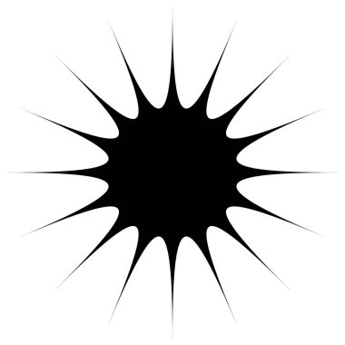 Beyaz arka plan üzerinde izole soyut geometrik öğesi