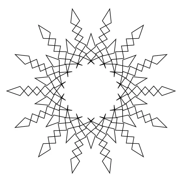 在白色背景下分离的抽象同心元 — 图库矢量图片