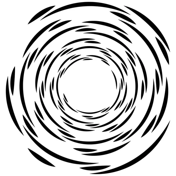 Element Concentric Abstract Izolat Fundal Alb — Vector de stoc