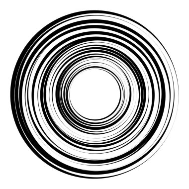 Beyaz arka plan üzerinde izole geometrik Radyal öğesi