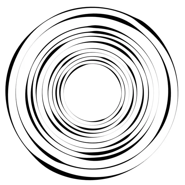 白い背景に分離された幾何学的な放射状要素 — ストックベクタ