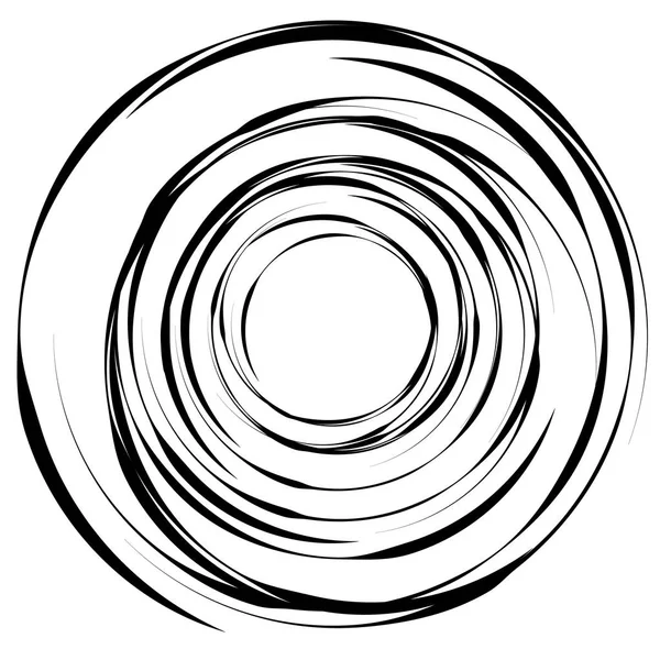 Абстрактний Концентричний Радіальний Геометричний Мотив Вектор Ілюстрація — стоковий вектор