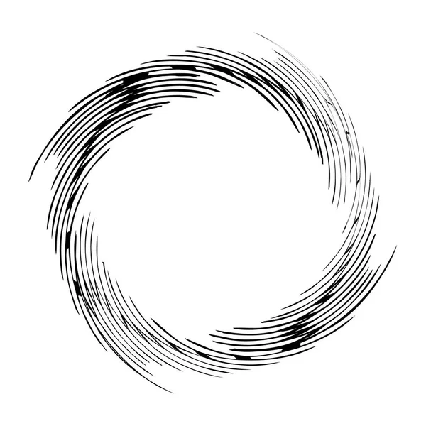 抽象的な同心放射状の幾何学的なモチーフ ベクトル イラスト — ストックベクタ