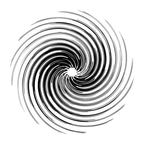 Abstraktes Konzentrisches Radial Geometrisches Motiv Vektor Illustration — Stockvektor