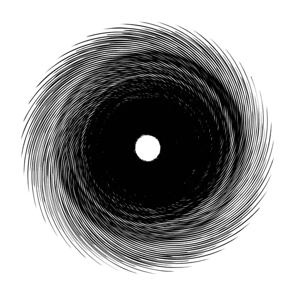 Abstrait Motif Géométrique Radial Concentrique Vecteur Illustration — Image vectorielle