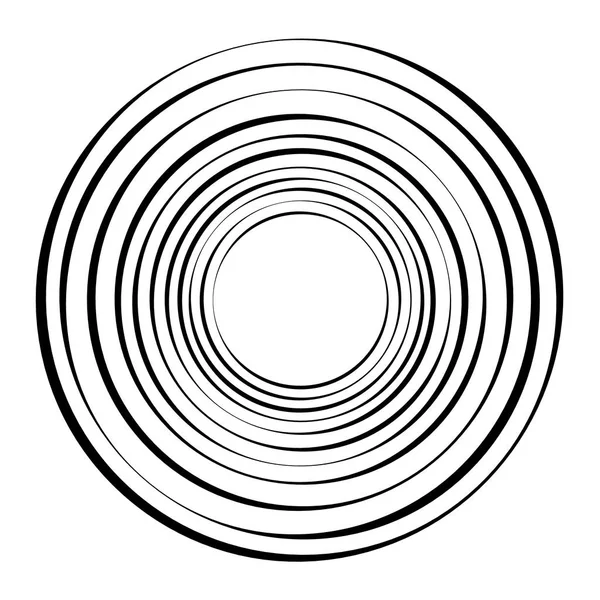 Геометричний Радіальний Елемент Ізольований Білому Тлі — стоковий вектор